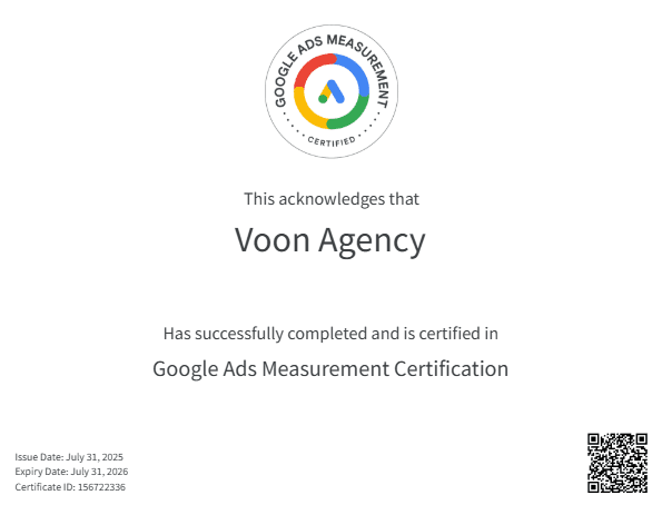 Google Ads Measurement Sertifikasi Sertifikası