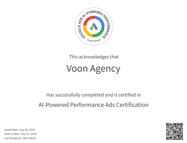 Google Ai Powered Performance Ads Sertifikasi Sertifikası